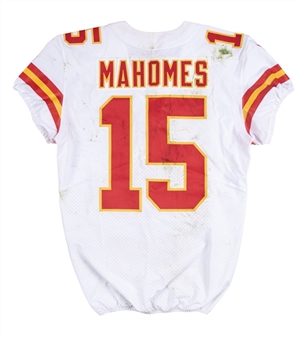 2019 Patrick Mahomes Game Used Kansas City Chiefs Road Jersey Used on 11/18/19 - Mexico City Game - Super Bowl Championship & Super Bowl MVP Season! (NFL-PSA/DNA)